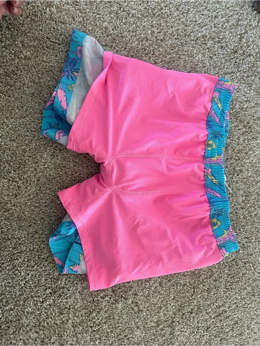 Chubbies Boys YL - Tropical Print Lined Swim Trunks